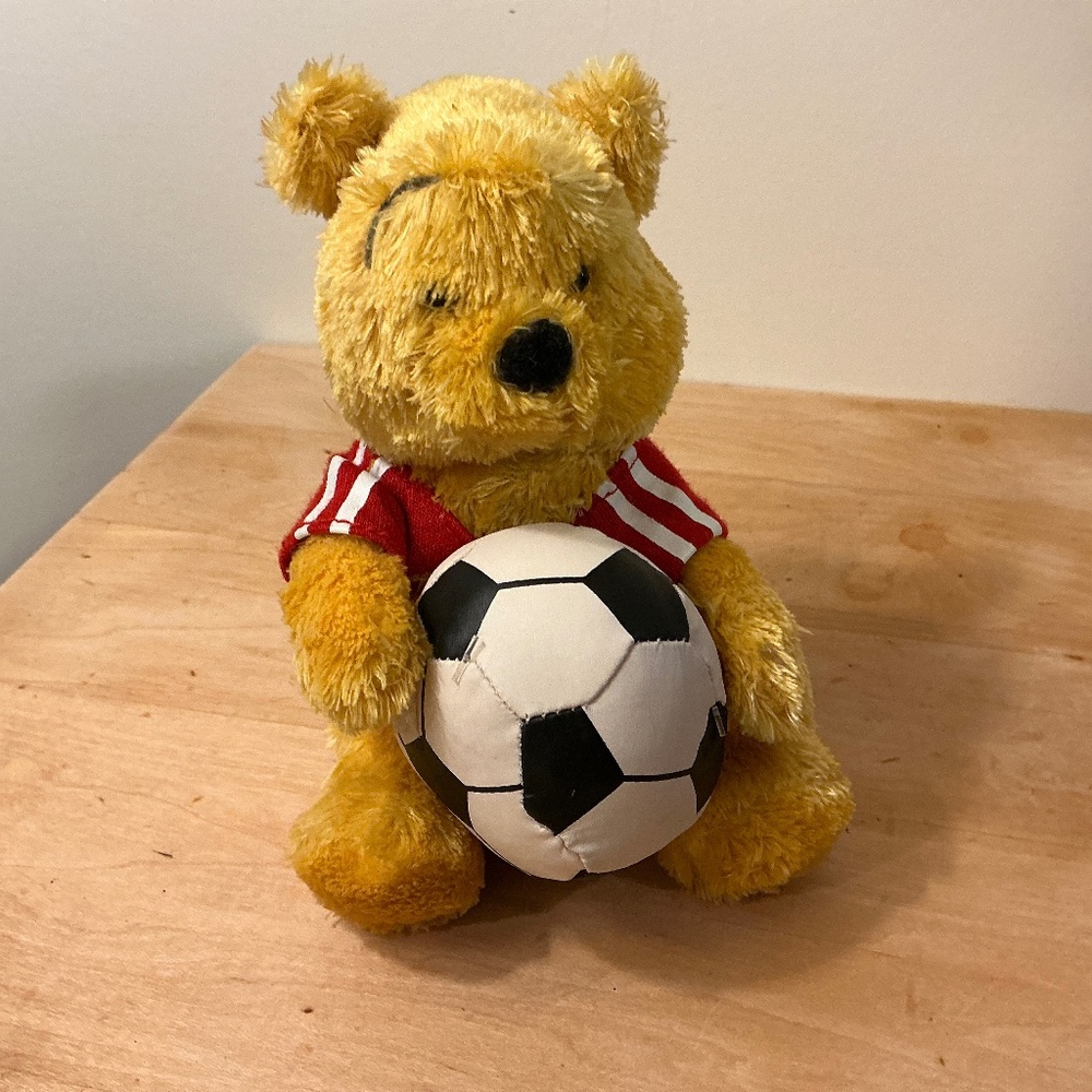 Disney Poo Bear with Soccer ball